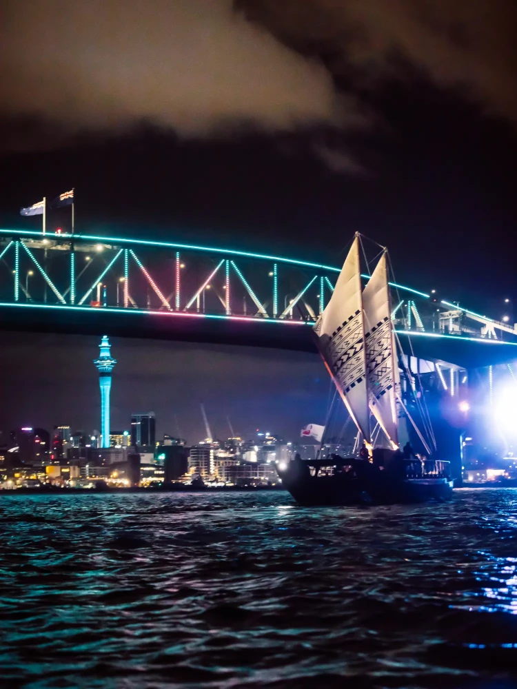 Harbour Bridge lit up | Source: AucklandNZ.com