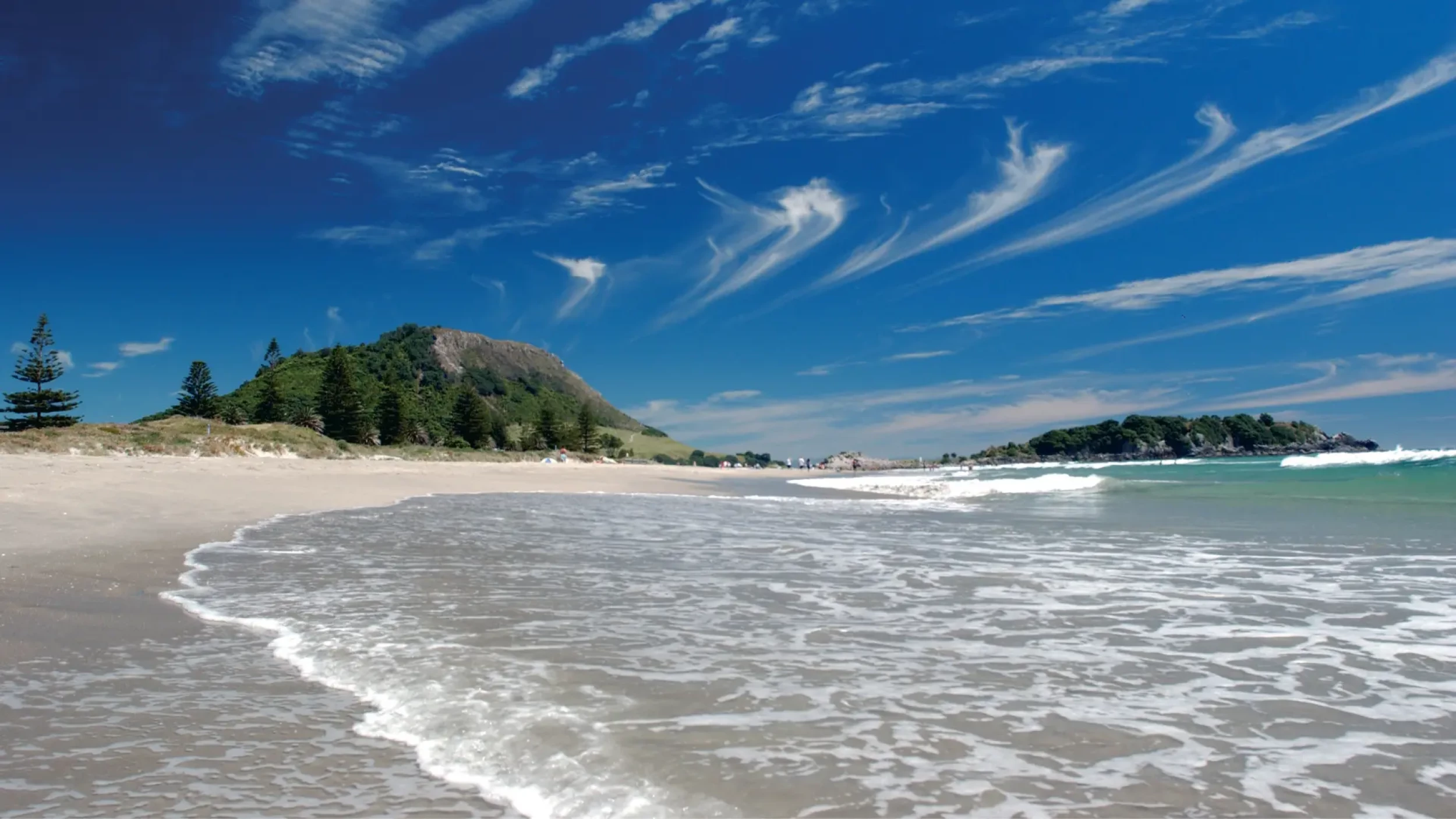 Mount Maunganui Main Beach and Moturiki Island