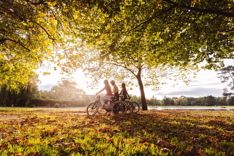 Biking at Hagley Park, Chch - Source: ChristchurchNZ