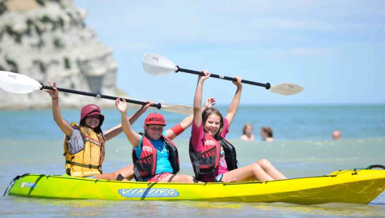 Mahia camping kayakers - Source: GisborneNZ