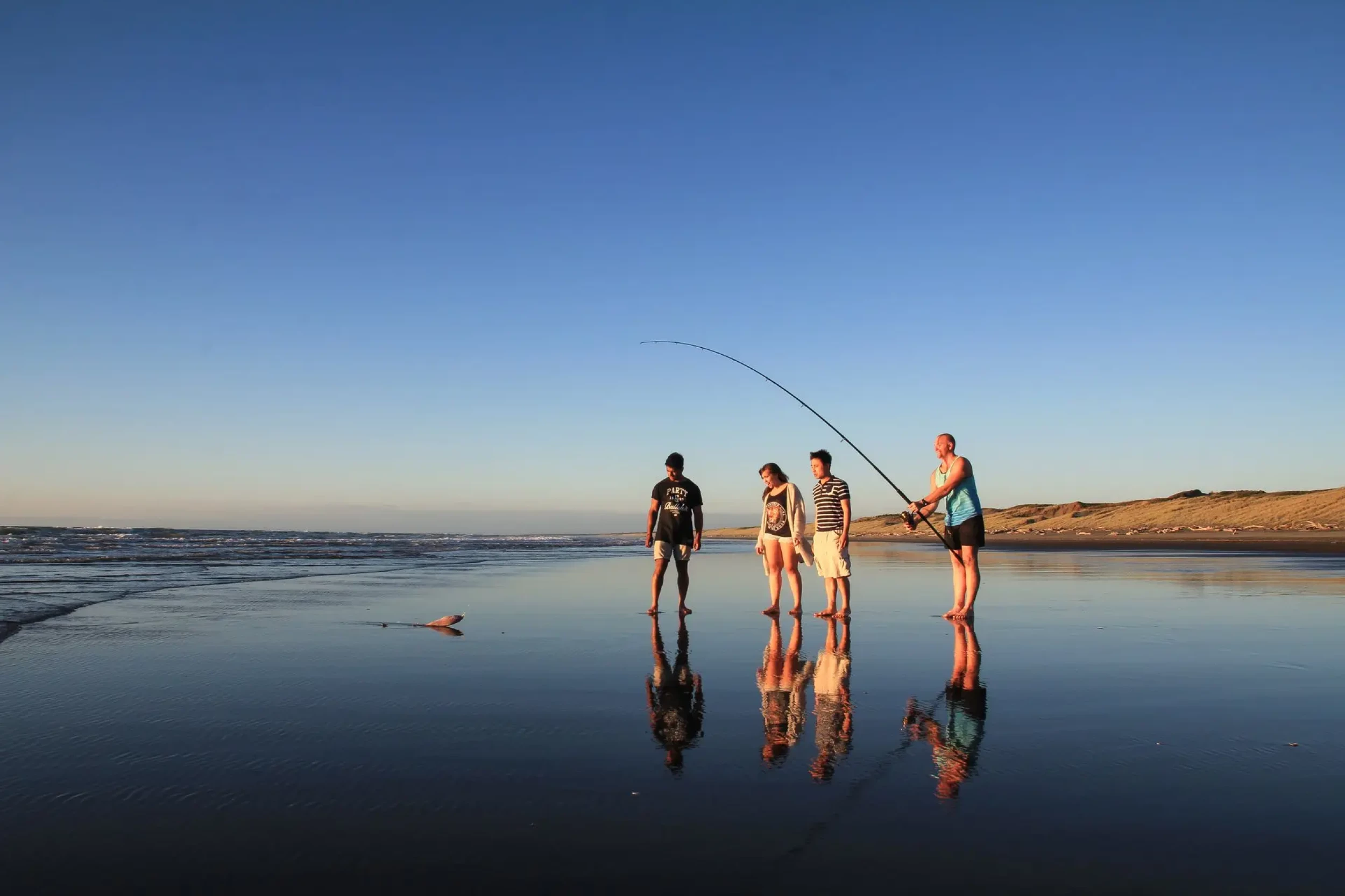 Fishing at Himatangi Beach - Credit: ManawatuNZ