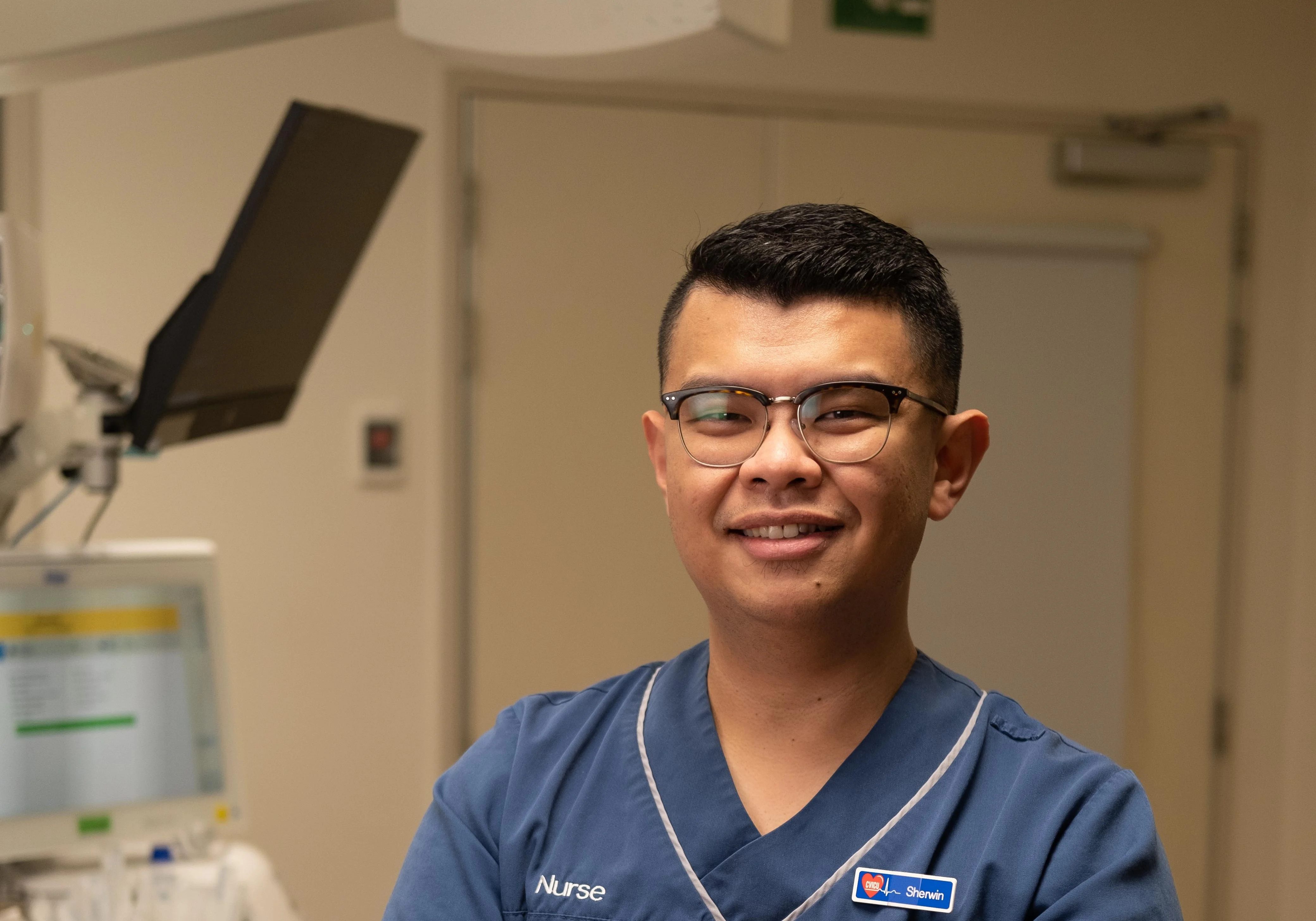 Sherwin, CVICU Nurse - Health New Zealand (closeup)