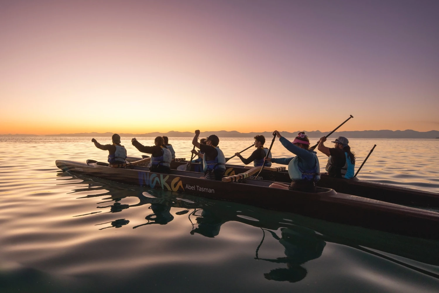 Outrigger canoeing, Rotorua - Credit: Miles Holden